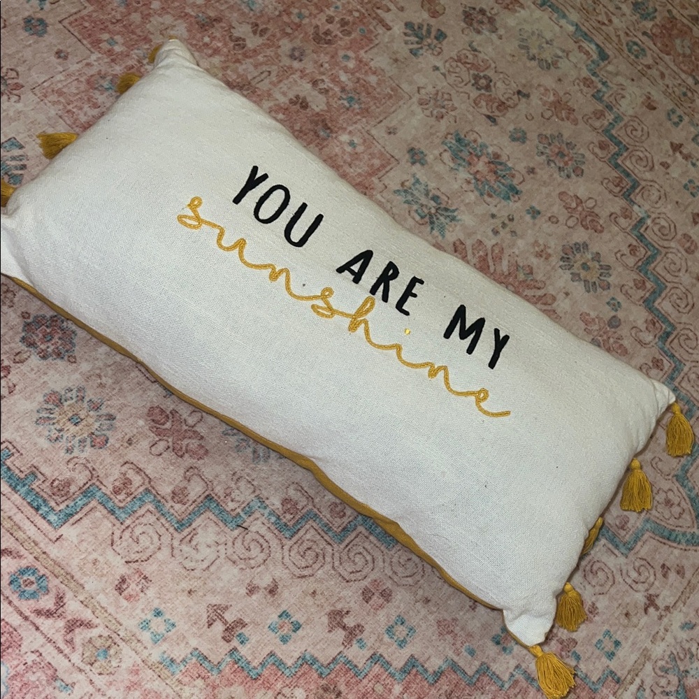 You Are My Sunshine Decorative Pillow